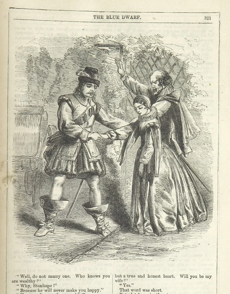An illustration from The Blue Dwarf. A novel ... Illustrated, etc, 1861, leaf 363
