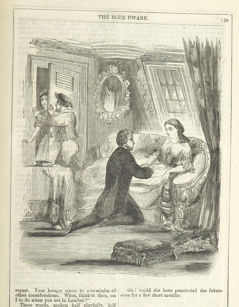 An illustration from The Blue Dwarf. A novel ... Illustrated, etc, 1861, leaf 371
