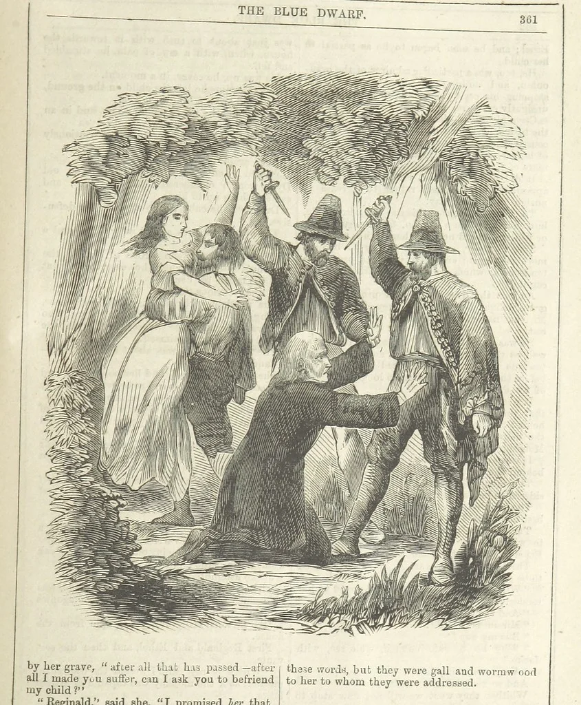 An illustration from The Blue Dwarf. A novel ... Illustrated, etc, 1861, leaf 407