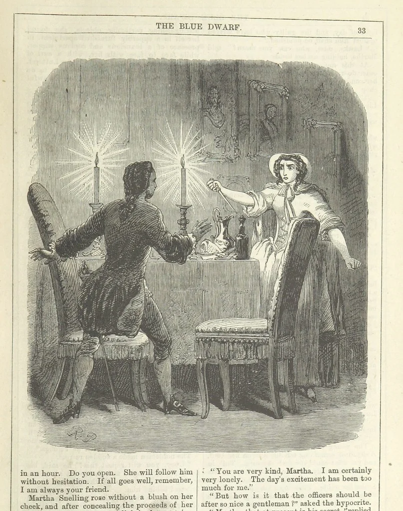 An illustration from The Blue Dwarf. A novel ... Illustrated, etc, 1861, leaf 41