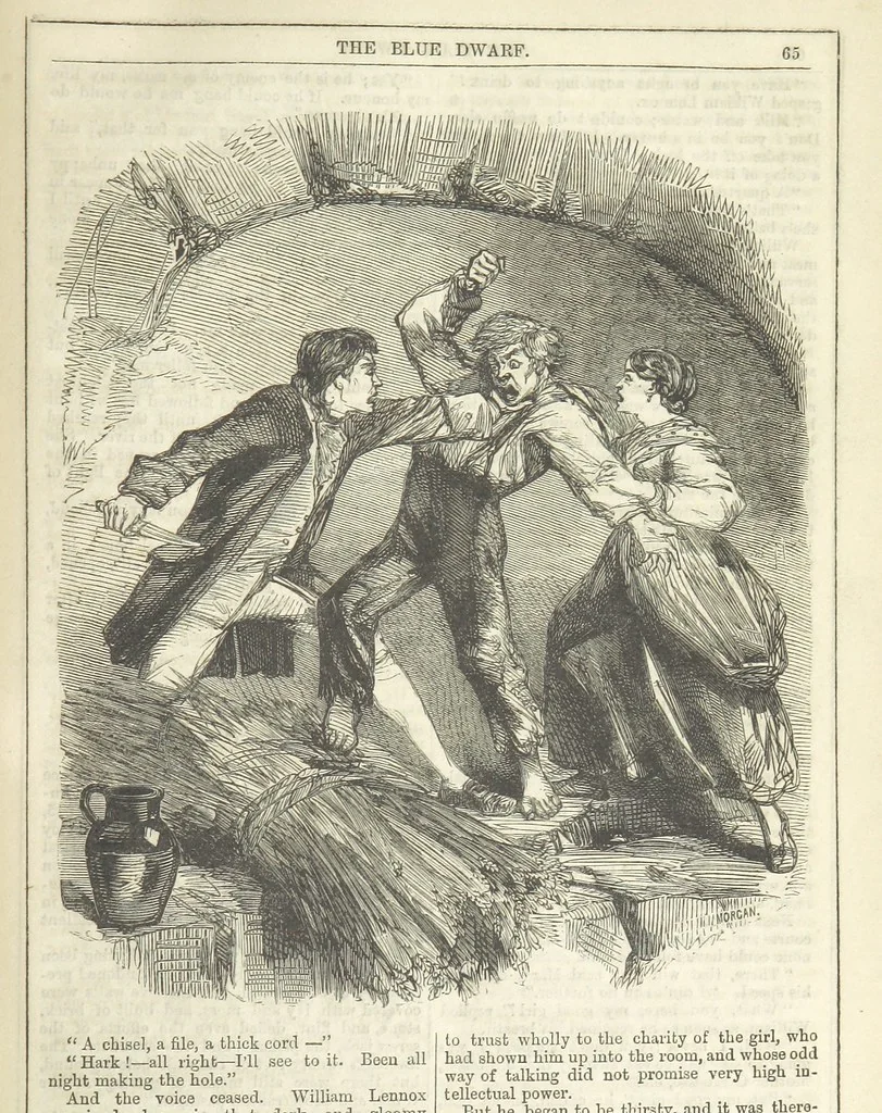 An illustration from The Blue Dwarf. A novel ... Illustrated, etc, 1861, leaf 77