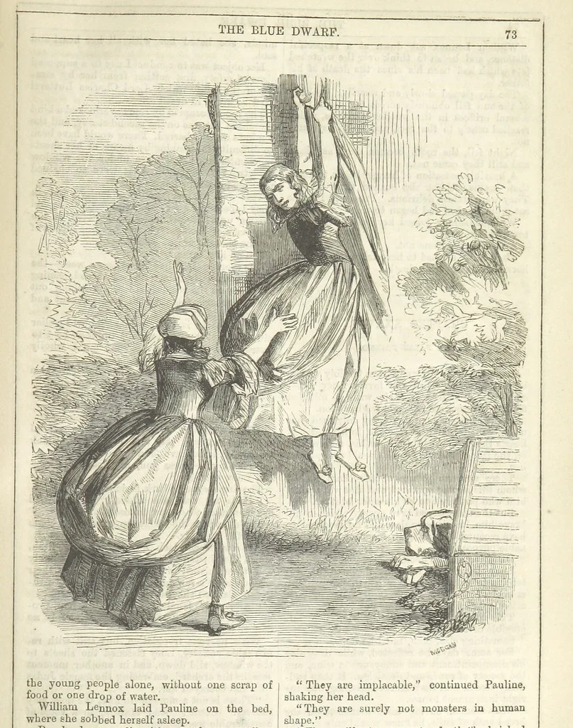 An illustration from The Blue Dwarf. A novel ... Illustrated, etc, 1861, leaf 85