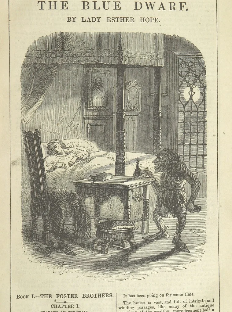 An illustration from The Blue Dwarf. A novel ... Illustrated, etc, 1861, leaf 9