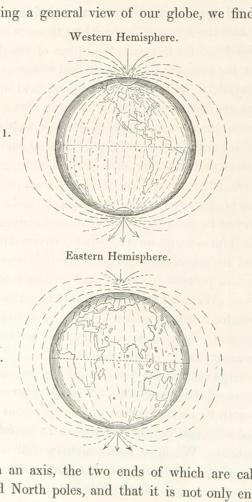 An illustration from Geology and Terrestial Magnetism ... Third edition, with a new and illustrated introduction and appendix, twenty-nine plates, and numerous woodcuts, 1865, leaf 28