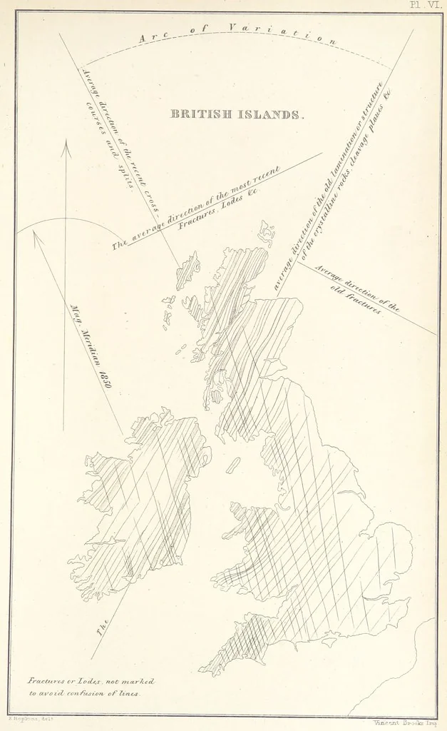 An illustration from Geology and Terrestial Magnetism ... Third edition, with a new and illustrated introduction and appendix, twenty-nine plates, and numerous woodcuts, 1865, leaf 303
