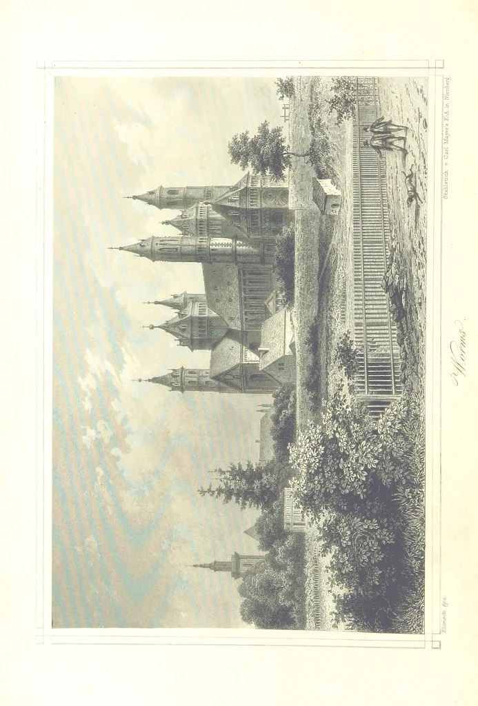 An illustration from Der Rhein. Geschichte und Sagen seiner Burgen, Abteien, Klöster und Städte. Mit 36 Stahlstichen, 1867, leaf 10