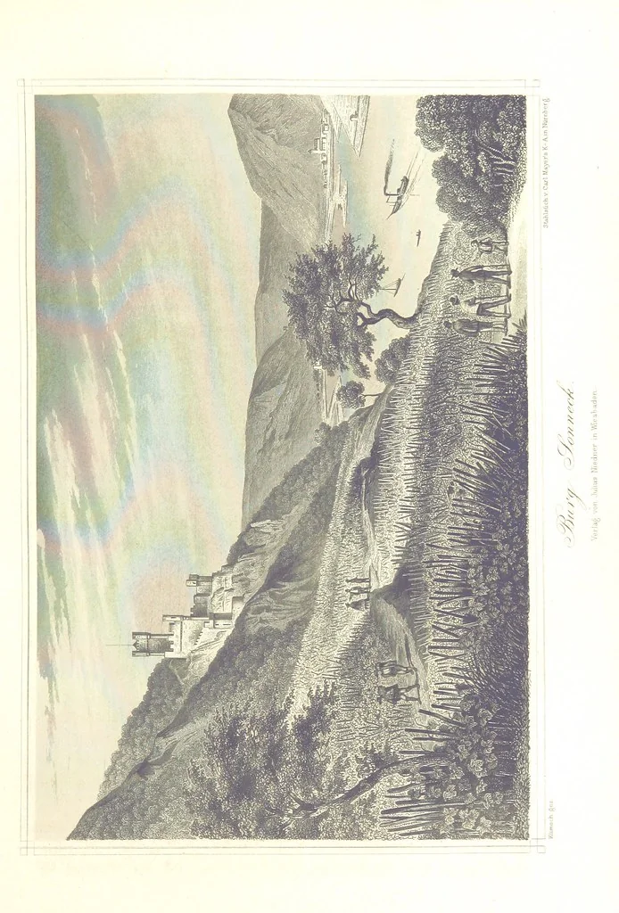 An illustration from Der Rhein. Geschichte und Sagen seiner Burgen, Abteien, Klöster und Städte. Mit 36 Stahlstichen, 1867, leaf 239
