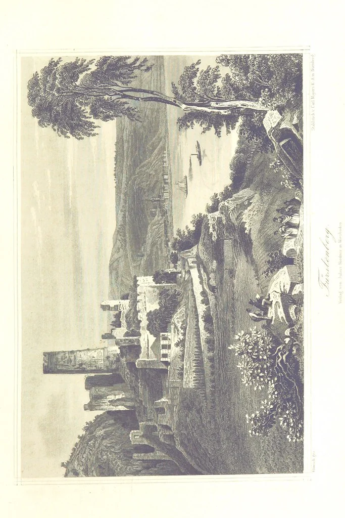 An illustration from Der Rhein. Geschichte und Sagen seiner Burgen, Abteien, Klöster und Städte. Mit 36 Stahlstichen, 1867, leaf 279