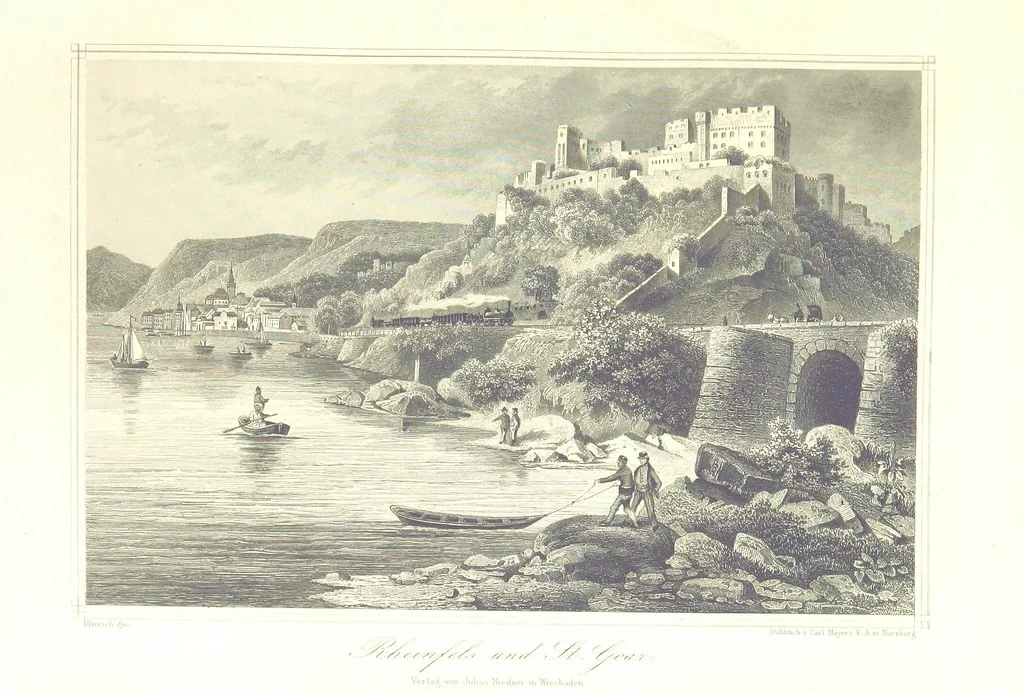 An illustration from Der Rhein. Geschichte und Sagen seiner Burgen, Abteien, Klöster und Städte. Mit 36 Stahlstichen, 1867, leaf 345