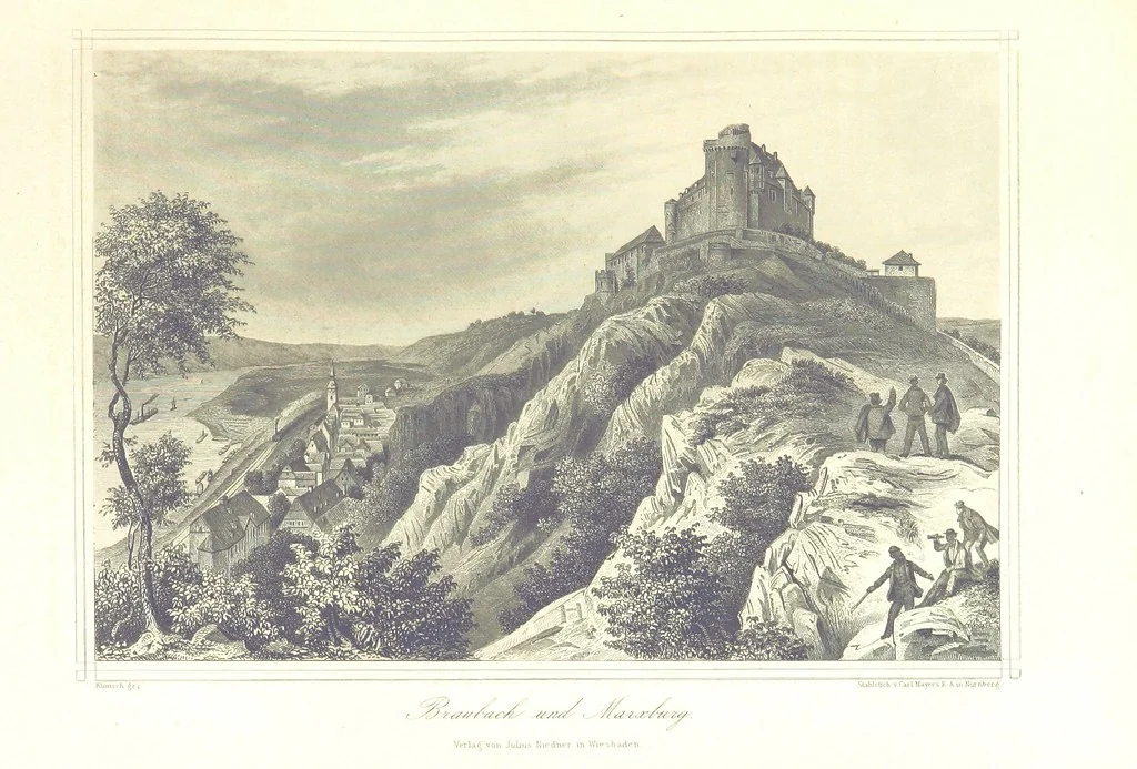 An illustration from Der Rhein. Geschichte und Sagen seiner Burgen, Abteien, Klöster und Städte. Mit 36 Stahlstichen, 1867, leaf 379