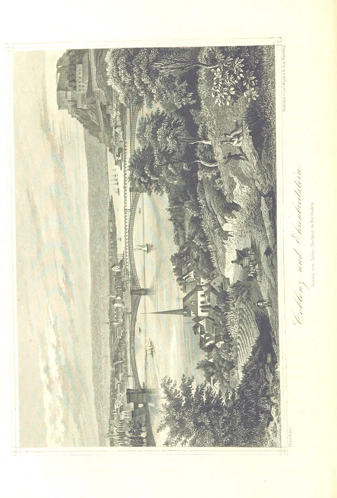 An illustration from Der Rhein. Geschichte und Sagen seiner Burgen, Abteien, Klöster und Städte. Mit 36 Stahlstichen, 1867, leaf 414