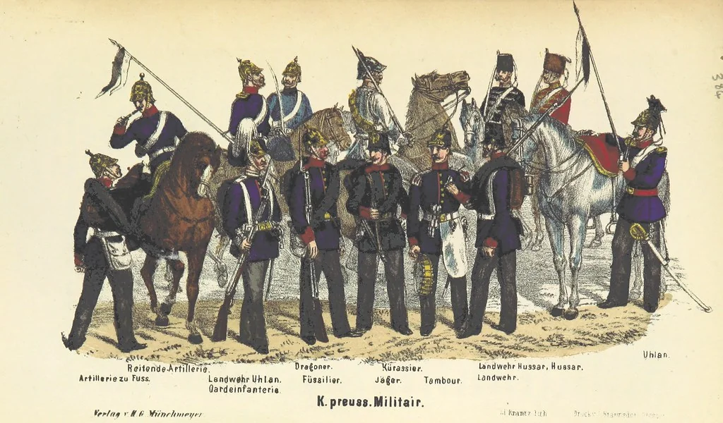 An illustration from Deutschlands Wiedergeburt. Chronik für das sächsische Volk. Getreue Darstellungen der-Feldzüge des ... Jahres 1866. ... Bearbeitet [by] E. H. [and] W. v. Trützschler, etc, 1868, leaf 411