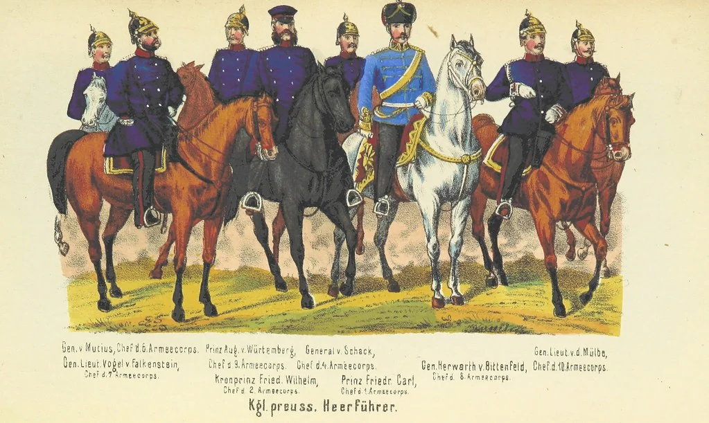 An illustration from Deutschlands Wiedergeburt. Chronik für das sächsische Volk. Getreue Darstellungen der-Feldzüge des ... Jahres 1866. ... Bearbeitet [by] E. H. [and] W. v. Trützschler, etc, 1868, leaf 461