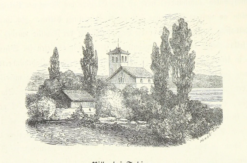 An illustration from Der Starnberger See, Bavaria. Eine Wanderung durch seine Uferorte. Wort und Bild von G. A. H. Holzschnitte von H. Wolf, 1876, leaf 58