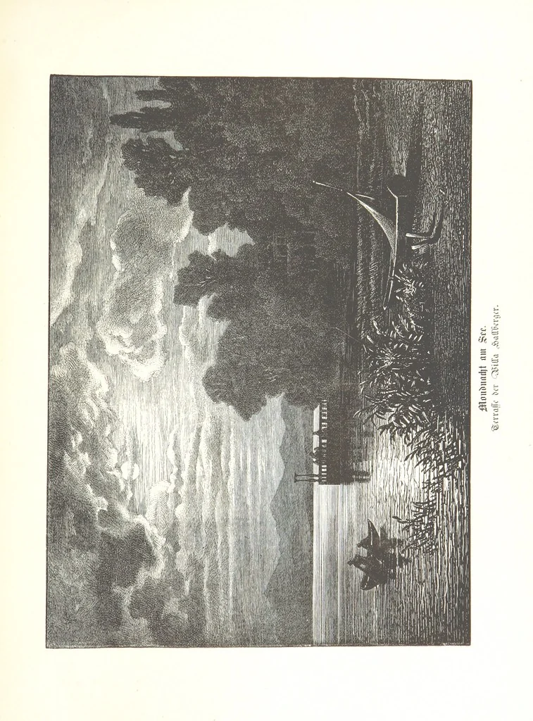 An illustration from Der Starnberger See, Bavaria. Eine Wanderung durch seine Uferorte. Wort und Bild von G. A. H. Holzschnitte von H. Wolf, 1876, leaf 63