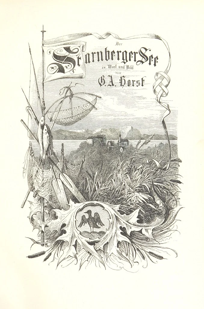 An illustration from Der Starnberger See, Bavaria. Eine Wanderung durch seine Uferorte. Wort und Bild von G. A. H. Holzschnitte von H. Wolf, 1876, leaf 7