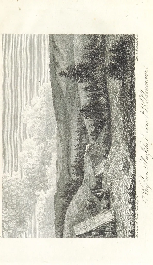 An illustration from Tageblätter unsrer Reise in und um den Harz. Mit 16 ... Zeichnungen, 1805, leaf 47