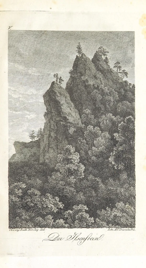 An illustration from Tageblätter unsrer Reise in und um den Harz. Mit 16 ... Zeichnungen, 1805, leaf 71