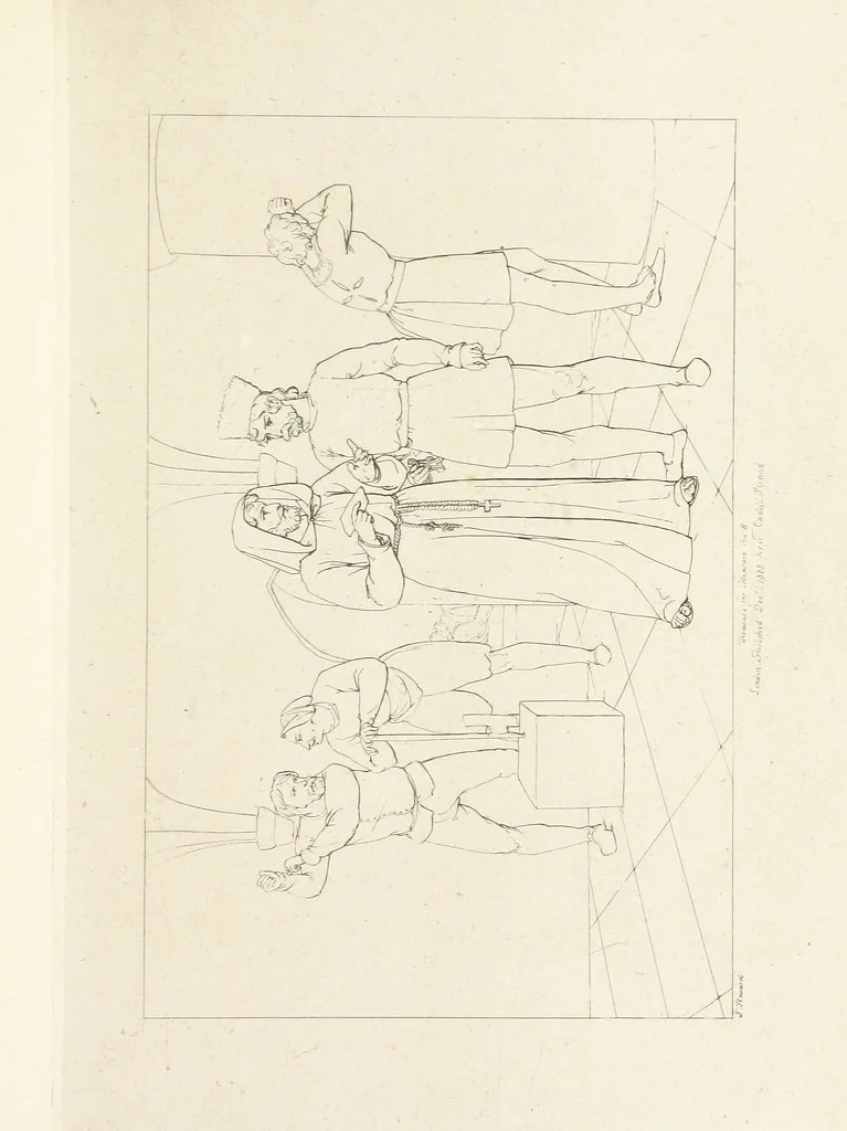 An illustration from The Spirit of the Plays of Shakspeare exhibited in a Series of Outline Plates, illustrative of the story of each play ... With quotations and descriptions. L.P, 1833, leaf 191