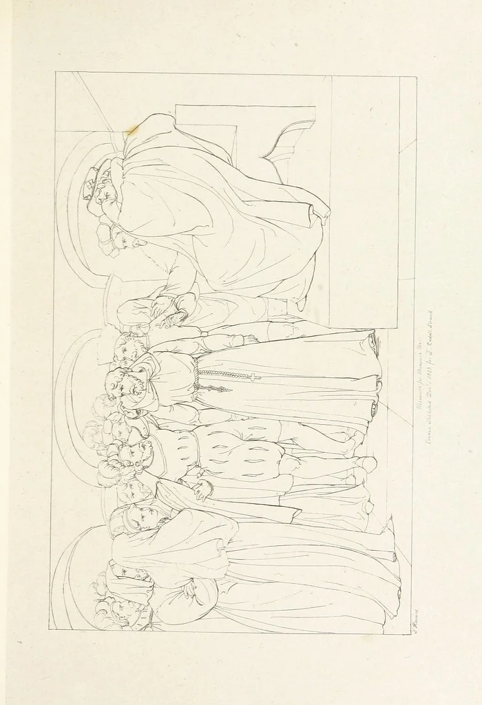 An illustration from The Spirit of the Plays of Shakspeare exhibited in a Series of Outline Plates, illustrative of the story of each play ... With quotations and descriptions. L.P, 1833, leaf 197