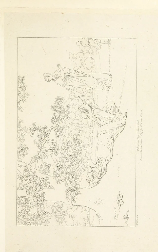 An illustration from The Spirit of the Plays of Shakspeare exhibited in a Series of Outline Plates, illustrative of the story of each play ... With quotations and descriptions. L.P, 1833, leaf 265