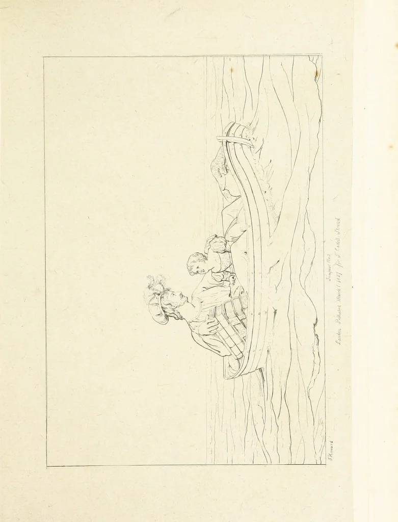 An illustration from The Spirit of the Plays of Shakspeare exhibited in a Series of Outline Plates, illustrative of the story of each play ... With quotations and descriptions. L.P, 1833, leaf 37