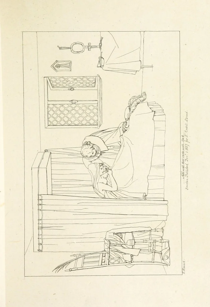 An illustration from The Spirit of the Plays of Shakspeare exhibited in a Series of Outline Plates, illustrative of the story of each play ... With quotations and descriptions. L.P, 1833, leaf 149