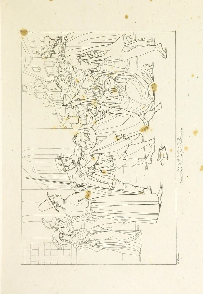 An illustration from The Spirit of the Plays of Shakspeare exhibited in a Series of Outline Plates, illustrative of the story of each play ... With quotations and descriptions. L.P, 1833, leaf 211