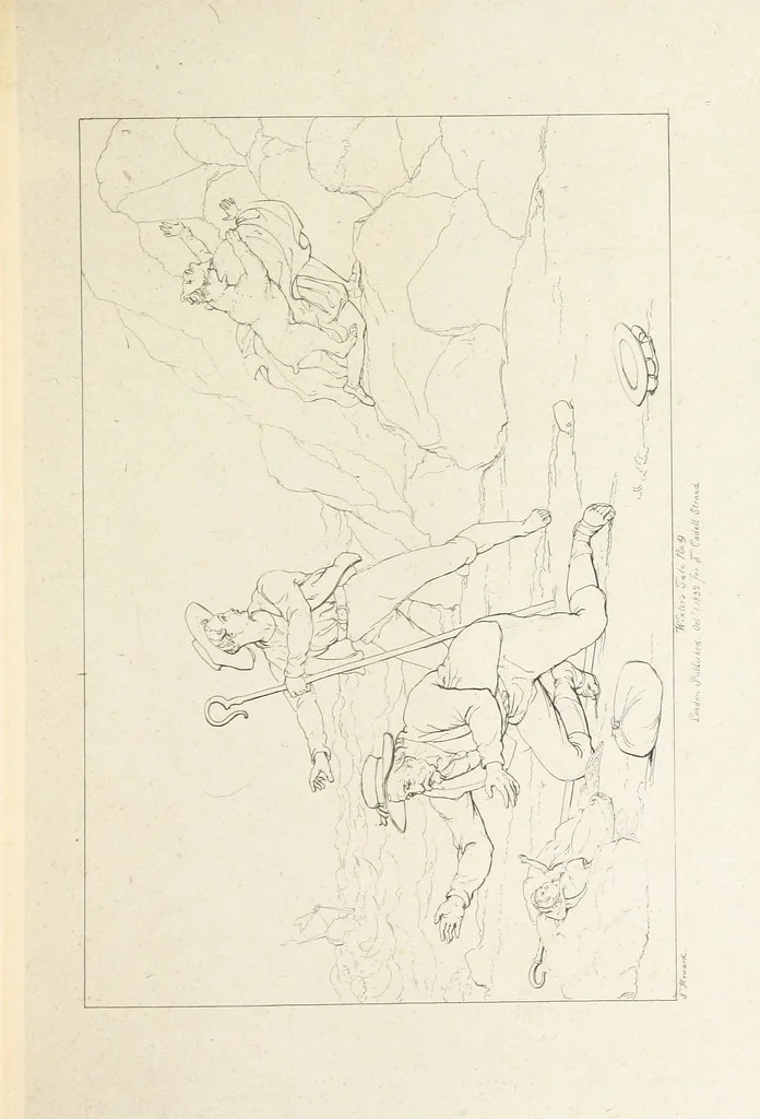 An illustration from The Spirit of the Plays of Shakspeare exhibited in a Series of Outline Plates, illustrative of the story of each play ... With quotations and descriptions. L.P, 1833, leaf 253