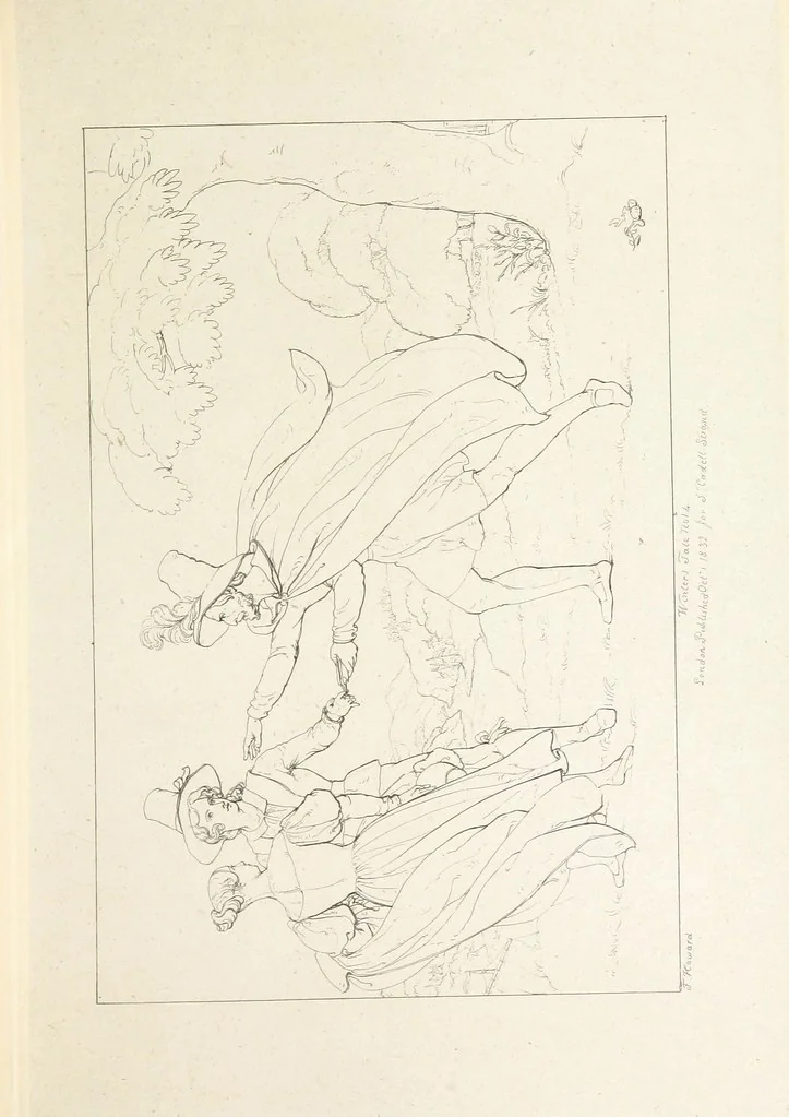 An illustration from The Spirit of the Plays of Shakspeare exhibited in a Series of Outline Plates, illustrative of the story of each play ... With quotations and descriptions. L.P, 1833, leaf 263