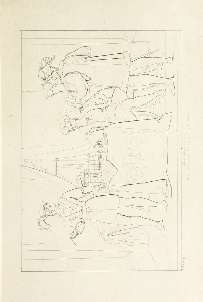 An illustration from The Spirit of the Plays of Shakspeare exhibited in a Series of Outline Plates, illustrative of the story of each play ... With quotations and descriptions. L.P, 1833, leaf 285