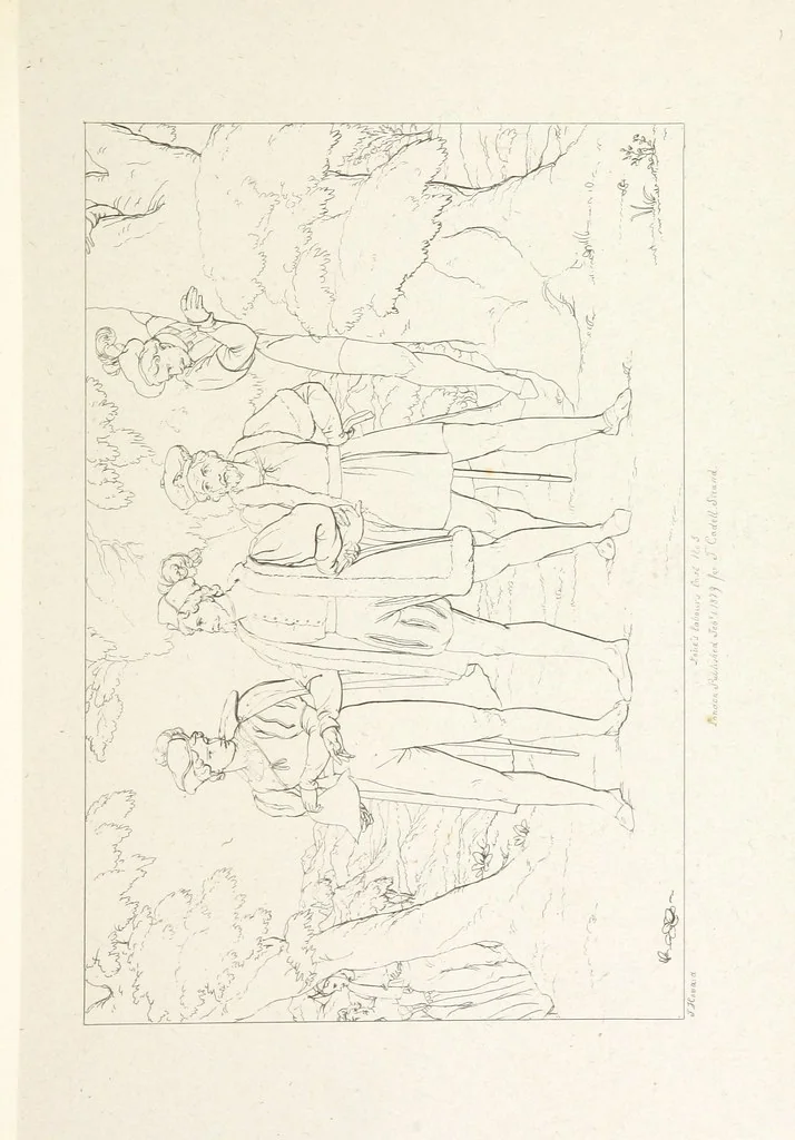 An illustration from The Spirit of the Plays of Shakspeare exhibited in a Series of Outline Plates, illustrative of the story of each play ... With quotations and descriptions. L.P, 1833, leaf 293