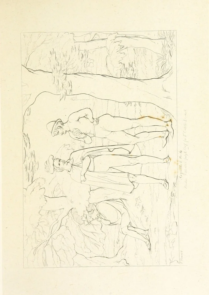An illustration from The Spirit of the Plays of Shakspeare exhibited in a Series of Outline Plates, illustrative of the story of each play ... With quotations and descriptions. L.P, 1833, leaf 91