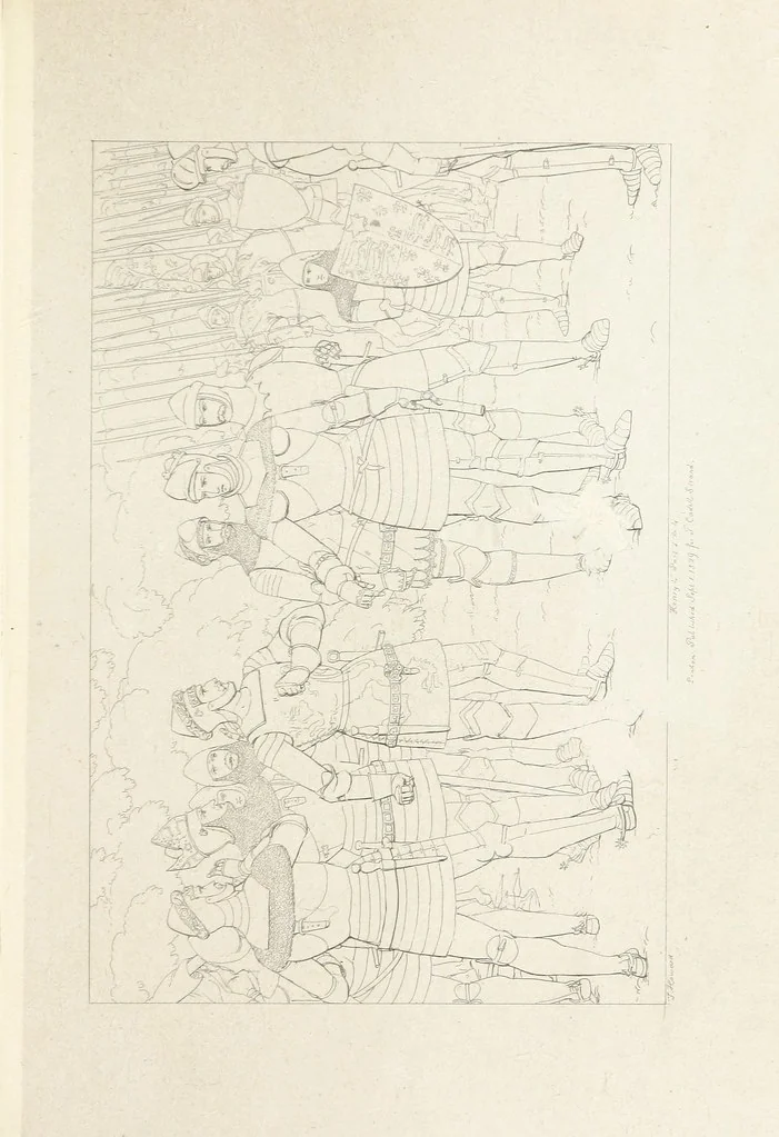 An illustration from The Spirit of the Plays of Shakspeare exhibited in a Series of Outline Plates, illustrative of the story of each play ... With quotations and descriptions. L.P, 1833, leaf 139