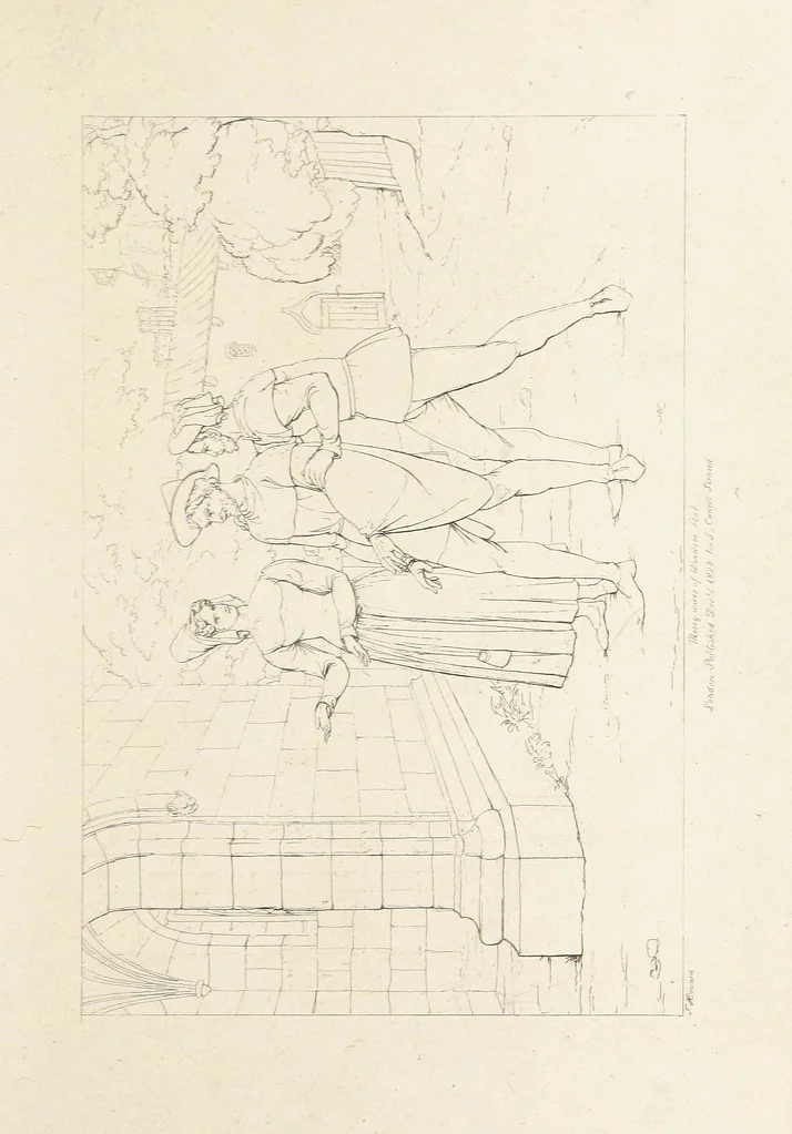 An illustration from The Spirit of the Plays of Shakspeare exhibited in a Series of Outline Plates, illustrative of the story of each play ... With quotations and descriptions. L.P, 1833, leaf 165