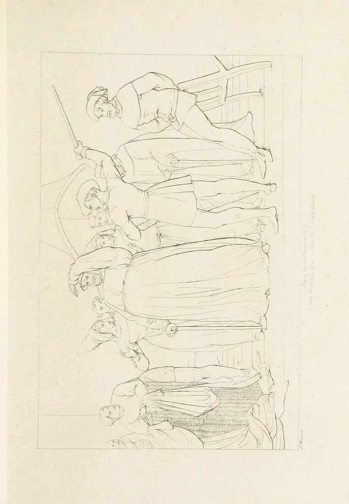 An illustration from The Spirit of the Plays of Shakspeare exhibited in a Series of Outline Plates, illustrative of the story of each play ... With quotations and descriptions. L.P, 1833, leaf 177