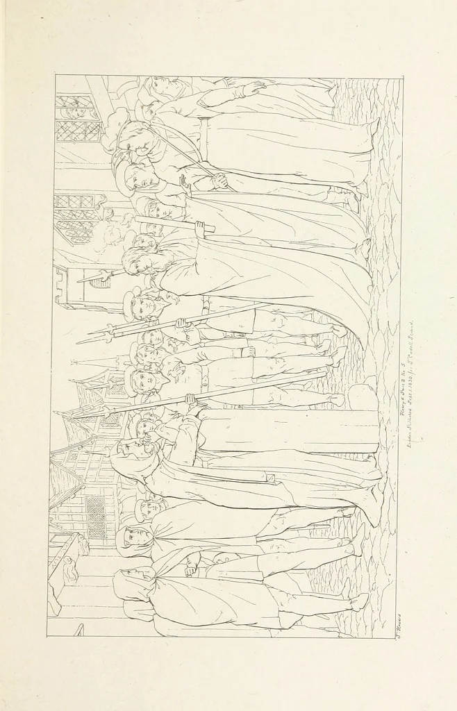 An illustration from The Spirit of the Plays of Shakspeare exhibited in a Series of Outline Plates, illustrative of the story of each play ... With quotations and descriptions. L.P, 1833, leaf 263
