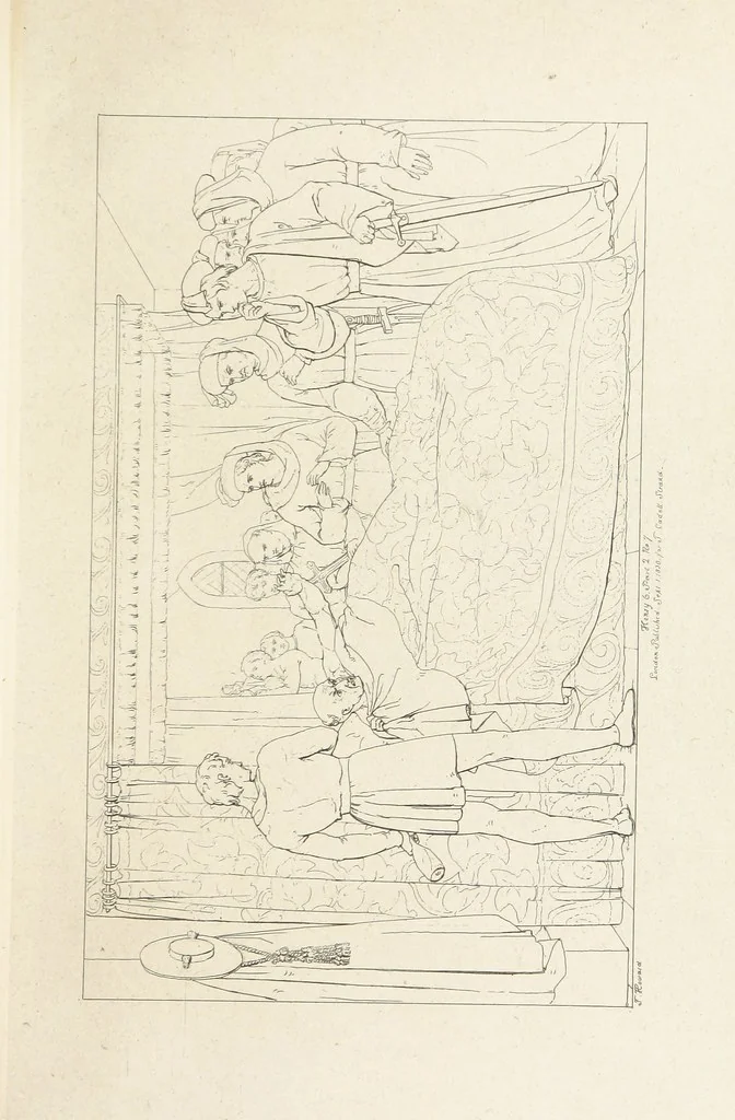 An illustration from The Spirit of the Plays of Shakspeare exhibited in a Series of Outline Plates, illustrative of the story of each play ... With quotations and descriptions. L.P, 1833, leaf 267