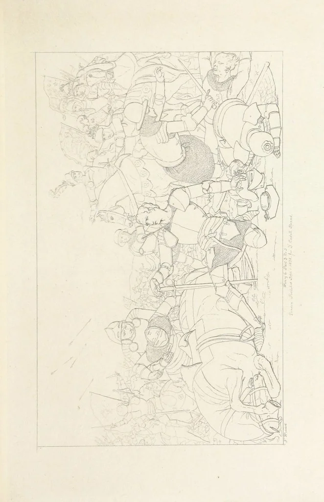 An illustration from The Spirit of the Plays of Shakspeare exhibited in a Series of Outline Plates, illustrative of the story of each play ... With quotations and descriptions. L.P, 1833, leaf 291