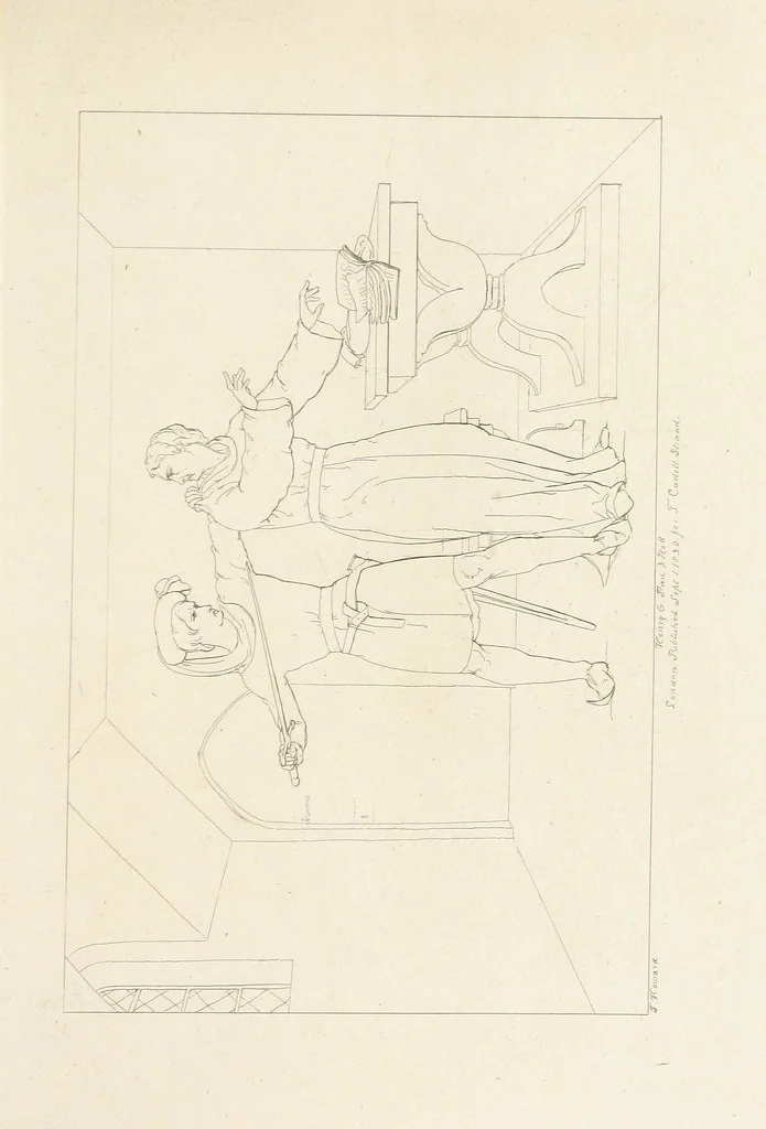 An illustration from The Spirit of the Plays of Shakspeare exhibited in a Series of Outline Plates, illustrative of the story of each play ... With quotations and descriptions. L.P, 1833, leaf 301