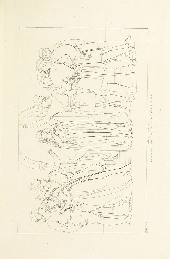 An illustration from The Spirit of the Plays of Shakspeare exhibited in a Series of Outline Plates, illustrative of the story of each play ... With quotations and descriptions. L.P, 1833, leaf 321