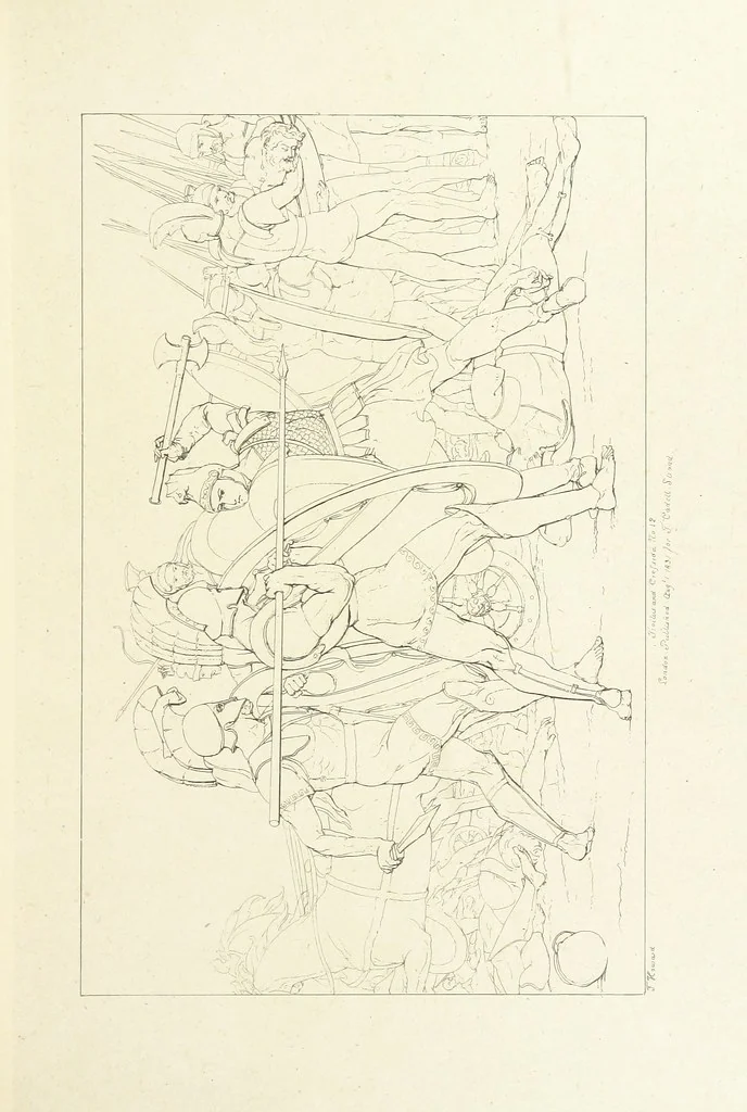 An illustration from The Spirit of the Plays of Shakspeare exhibited in a Series of Outline Plates, illustrative of the story of each play ... With quotations and descriptions. L.P, 1833, leaf 107