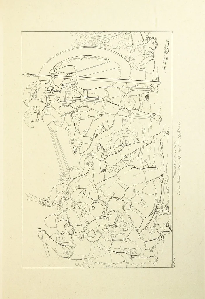 An illustration from The Spirit of the Plays of Shakspeare exhibited in a Series of Outline Plates, illustrative of the story of each play ... With quotations and descriptions. L.P, 1833, leaf 111