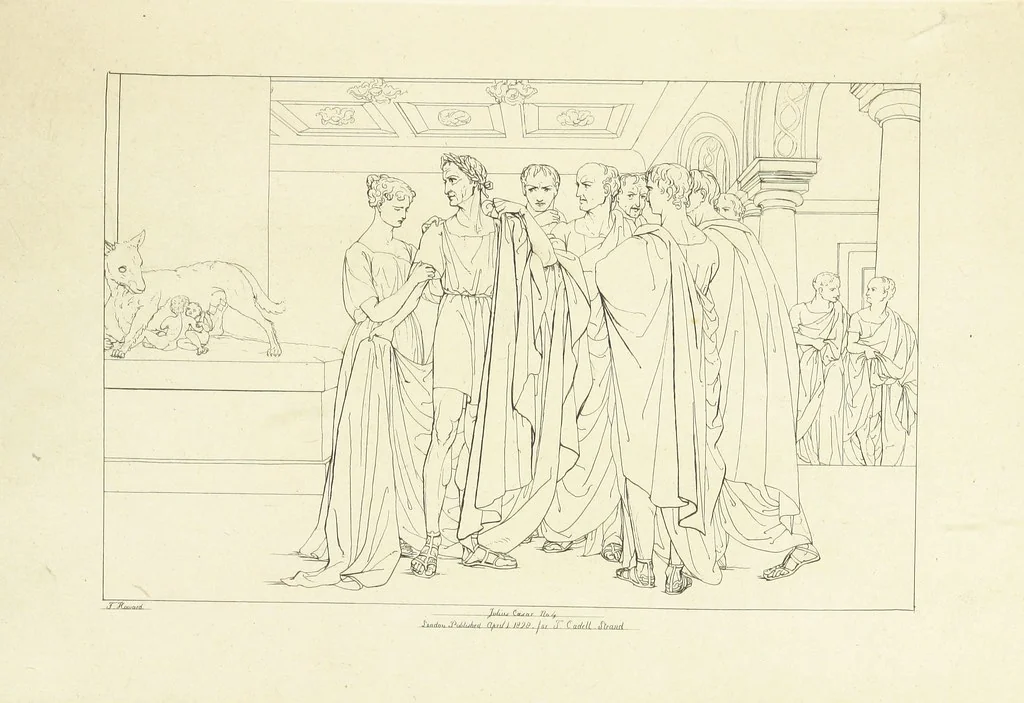 An illustration from The Spirit of the Plays of Shakspeare exhibited in a Series of Outline Plates, illustrative of the story of each play ... With quotations and descriptions. L.P, 1833, leaf 179