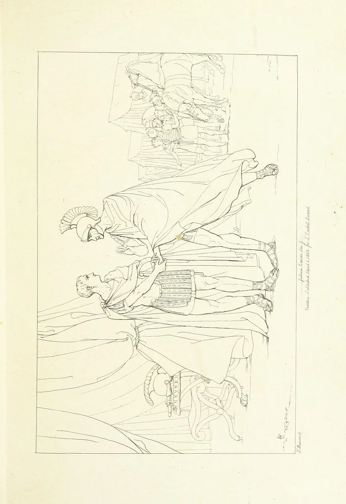 An illustration from The Spirit of the Plays of Shakspeare exhibited in a Series of Outline Plates, illustrative of the story of each play ... With quotations and descriptions. L.P, 1833, leaf 185