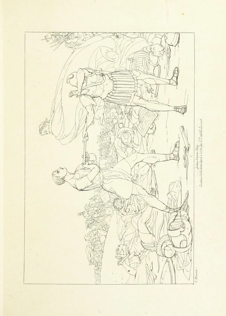 An illustration from The Spirit of the Plays of Shakspeare exhibited in a Series of Outline Plates, illustrative of the story of each play ... With quotations and descriptions. L.P, 1833, leaf 189