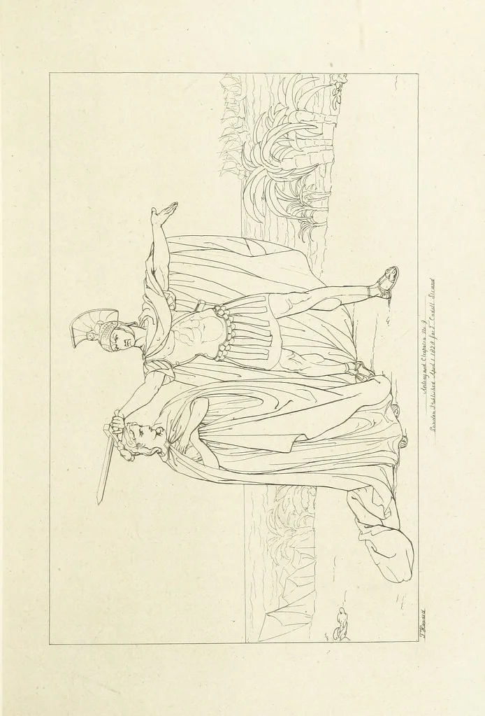 An illustration from The Spirit of the Plays of Shakspeare exhibited in a Series of Outline Plates, illustrative of the story of each play ... With quotations and descriptions. L.P, 1833, leaf 219