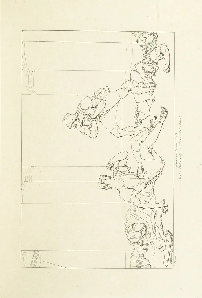 An illustration from The Spirit of the Plays of Shakspeare exhibited in a Series of Outline Plates, illustrative of the story of each play ... With quotations and descriptions. L.P, 1833, leaf 221
