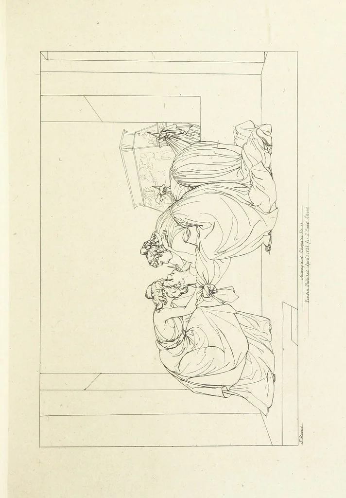 An illustration from The Spirit of the Plays of Shakspeare exhibited in a Series of Outline Plates, illustrative of the story of each play ... With quotations and descriptions. L.P, 1833, leaf 223