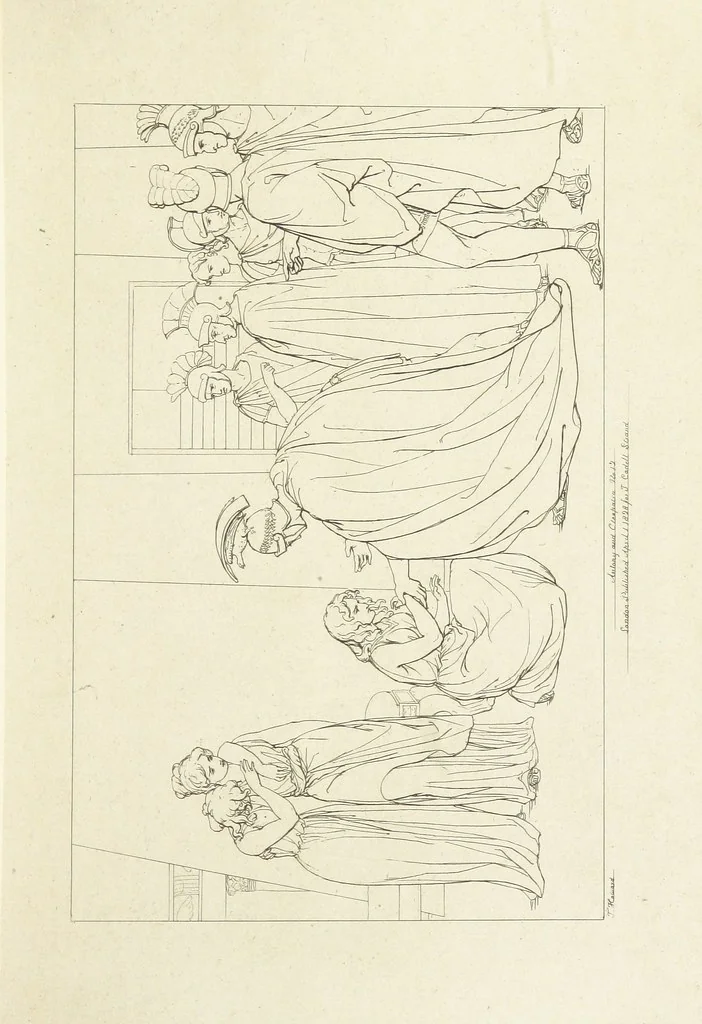 An illustration from The Spirit of the Plays of Shakspeare exhibited in a Series of Outline Plates, illustrative of the story of each play ... With quotations and descriptions. L.P, 1833, leaf 225